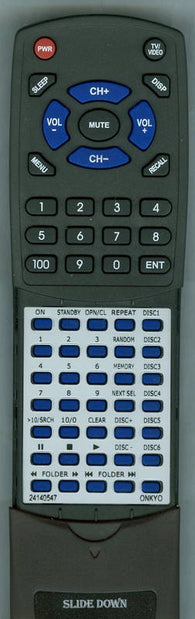 ONKYO RC-547C Replacement Remote