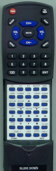 ONKYO RC645S Replacement Remote