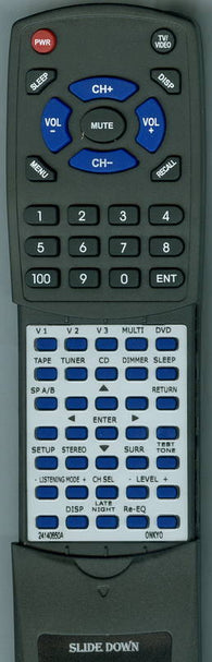 ONKYO RC650M Replacement Remote