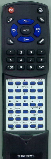ONKYO RC668M Replacement Remote