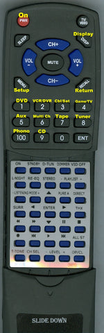 ONKYO--INSERT TXSR705B Replacement Remote