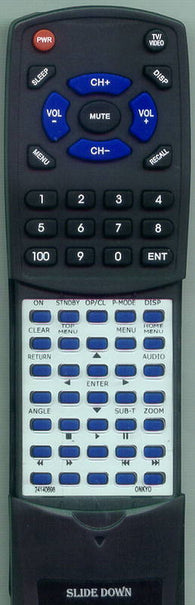 ONKYO DVS6160BL Replacement Remote