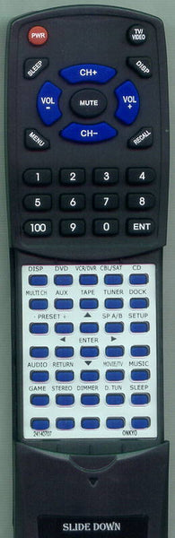 ONKYO AVX760 Replacement Remote