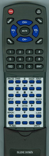 ONKYO RC-822C Replacement Remote