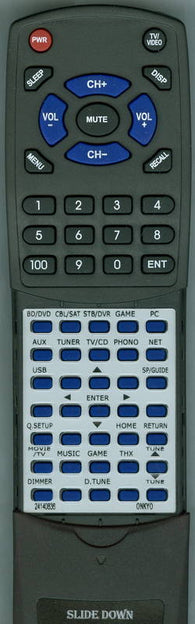 ONKYO RC-836M Replacement Remote