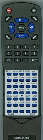 ONKYO 24140840 Replacement Remote