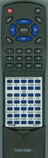 ONKYO A809 Replacement Remote