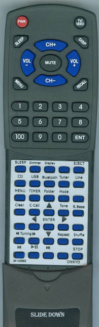 ONKYO RC-892S Replacement Remote