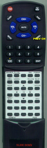 PHILIPS 52PFL3603D Replacement Remote