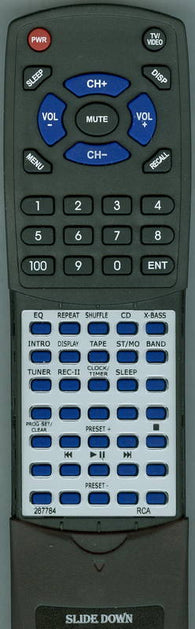RCA RS2040LA Replacement Remote