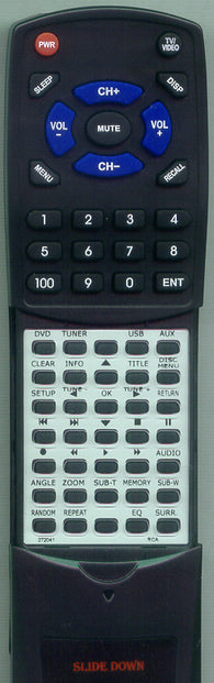 RCA 274409 Replacement Remote
