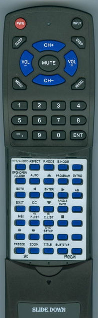 PROSCAN 2PD Replacement Remote