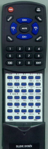 KRELLBM 305245 Replacement Remote