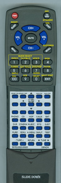 DENON 307010021002D Replacement Remote
