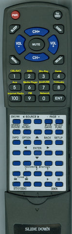 DENON--INSERT 30701010300AD Replacement Remote