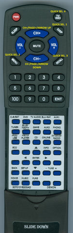DENONINSERT RT30701016200AD Replacement Remote