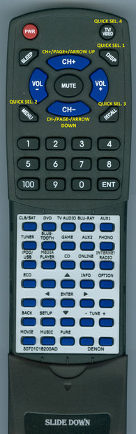 DENON--INSERT AVR-X5200W Replacement Remote