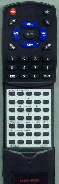 MAGNAVOX 9P6040 Replacement Remote