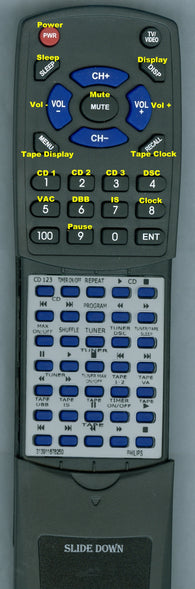 MAGNAVOX RT313911878250 Replacement Remote