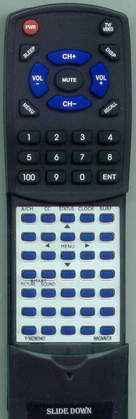 MAGNAVOX 13MT143S99 Replacement Remote