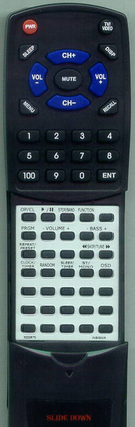INSIGNIA 32-22870 Replacement Remote