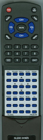 PROSCAN 32LA25Q Replacement Remote