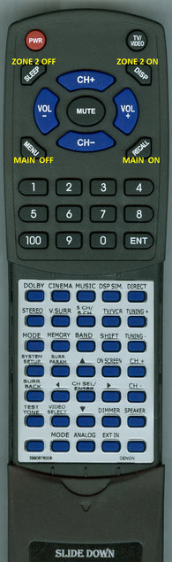 DENON--INSERT RC939 Replacement Remote