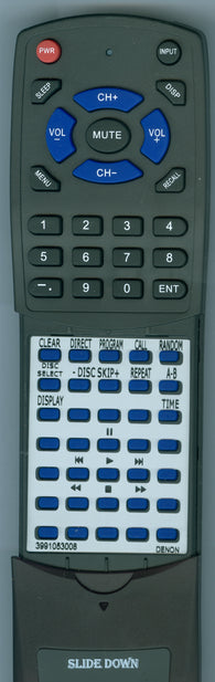 DENON RC1033 BLACK Replacement Remote