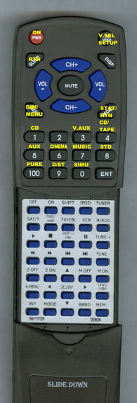 DENON--INSERT AVR1908 MAIN Replacement Remote