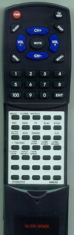 SAMSUNG VM3105 Replacement Remote