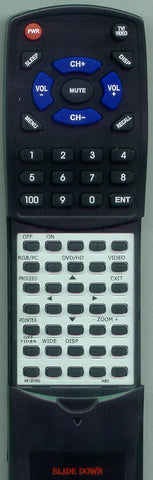 NEC PLASMASYNC 42MP2 Replacement Remote