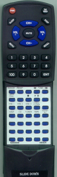 EMERSON 673003010026 Replacement Remote