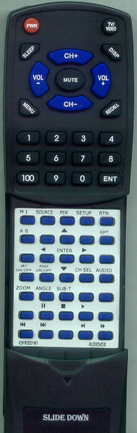 AUDIOVOX 42KR0001 Replacement Remote