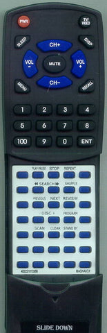 MAGNAVOX RT482221810368 Replacement Remote