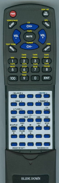 MAGNAVOXINSERT FW5837G Replacement Remote