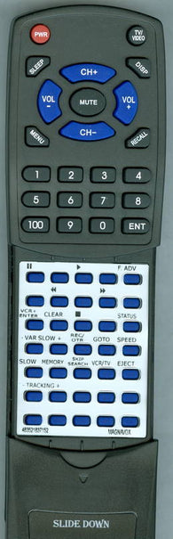 MAGNAVOX VRT562AT01 Replacement Remote