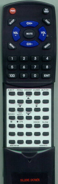 MAGNAVOX VRA411AT22 Replacement Remote