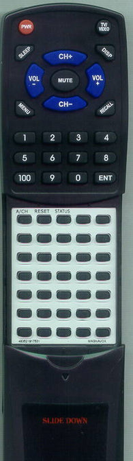 SYLVANIA T251AGSA01 Replacement Remote