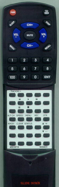 MAGNAVOX CCS138AT02 Replacement Remote