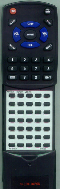 DAEWOO R43A07 Replacement Remote