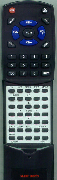 TATUNG 5000100059 Replacement Remote