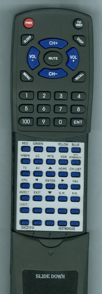 WESTINGHOUSE EW39T4LZ Replacement Remote