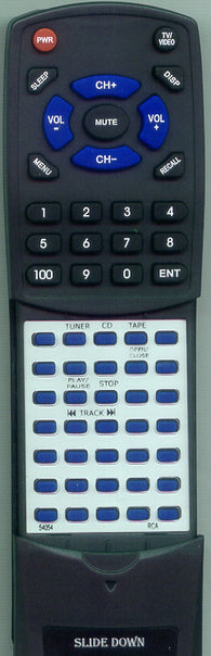 RCA RT54054 Replacement Remote