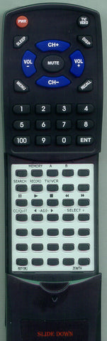 ZENITH 924-10008-01 Replacement Remote