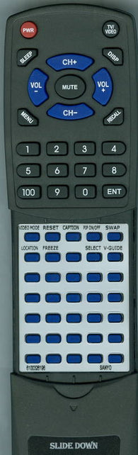 SANYO 610 032 6196 Replacement Remote