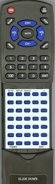 SANYO DS26051 Replacement Remote