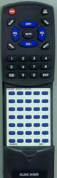 SANYO DS27580 Replacement Remote