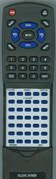 SANYO 645 040 2845 Replacement Remote