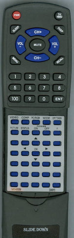 SANYO PDP42H1EN Replacement Remote