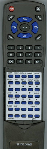 SANYO 076N0EJ050 Replacement Remote
